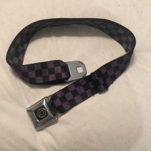 Awesome purple black checkerboard Chevrolet belt